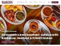 Website Screenshot Barnes Restaurant