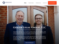Screenshot for https://www.geiger-legal.com