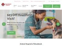 Website Screenshot Animal Hospital of Woodstock