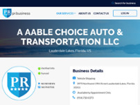 A Aable Choice Auto & Transportation LLC website screenshot