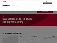 Website Screenshot Avis Car Rental