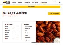Website Screenshot Buffalo Wild Wings