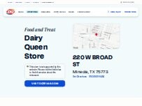 Website Screenshot Dairy Queen