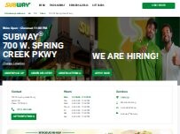 Website Screenshot Subway