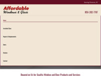 Affordable Window & Glass website screenshot