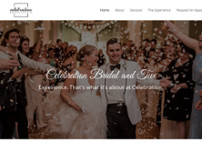 Celebration Bridal and Tux website screenshot