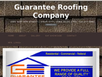 Guarantee Roofing & Siding website screenshot