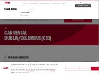 Website Screenshot Avis Car Rental