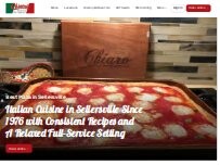 Website Screenshot Chiaro's Pizzeria & Restaurant Sellersville