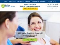 Website Screenshot Dentist Cleveland - Bradley Dental Center