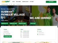 Website Screenshot Subway