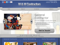 W & W Contractors website screenshot