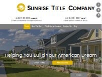 Website Screenshot Sunrise Title Co.