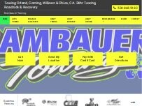 Website Screenshot Bambauer Towing Service