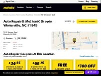 Website Screenshot Meineke Car Care Center