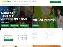 Website Screenshot Subway