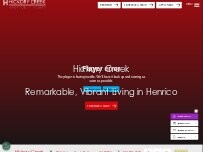 Website Screenshot Hickory Creek