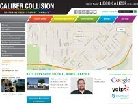 Caliber Collision website screenshot