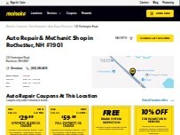 Website Screenshot Meineke Car Care Center