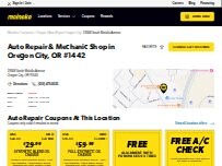 Website Screenshot Meineke Car Care Center