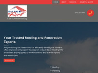 Bacon Roofing website screenshot