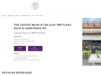 Website Screenshot The Coffee Bean & Tea Leaf