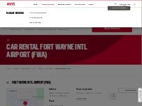 Website Screenshot Avis Car Rental