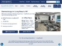 Website Screenshot Schweiger Dermatology Group - Long Beach
