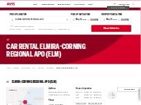Website Screenshot Avis Car Rental