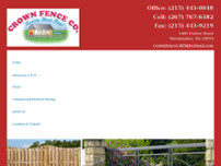 Crown Fence Co website screenshot