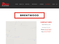 Brentwood - Price's Collision Center website screenshot