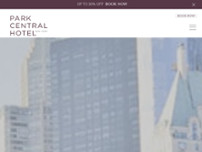 Park Central Hotel New York website screenshot