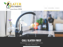 Slater Plumbing website screenshot