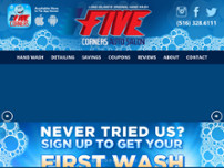 Five Corners Hand Car Wash website screenshot