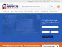 Austin Generator Service website screenshot