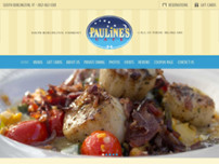 Pauline's Cafe & Restaurant website screenshot