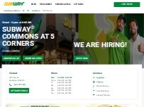 Website Screenshot Subway
