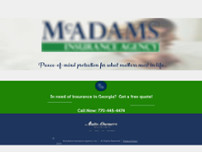 Screenshot for https://www.mcadamsins.com/