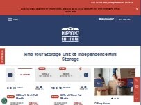Website Screenshot Independence Mini Storage