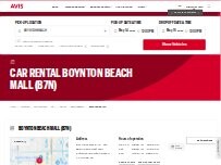 Website Screenshot Avis Car Rental