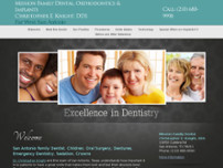 Mission Family Dental Orthodontics Implants website screenshot