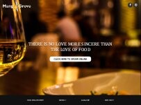 Website Screenshot Mango Grove Indian Cuisine