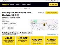 Website Screenshot Meineke Car Care Center