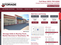 Summerhill Storage website screenshot