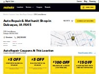 Website Screenshot Meineke Car Care Center