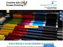 Website Screenshot Creative Ads Screen Printing