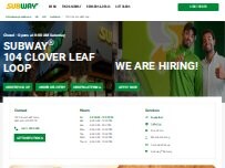 Website Screenshot Subway