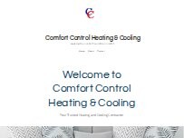 Website Screenshot Comfort Control Heating & Cooling Inc