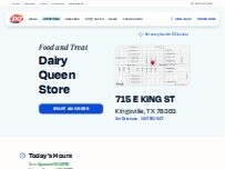 Website Screenshot Dairy Queen