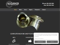 Website Screenshot Accurate Gear & Machining Inc